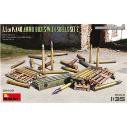 MINIART 35402 1/35 7.5cm PaK40 Ammo Boxes with Shells, set 2