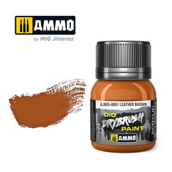 AMMO BY MIG A.MIG-0651 DRYBRUSH Leather Brown 