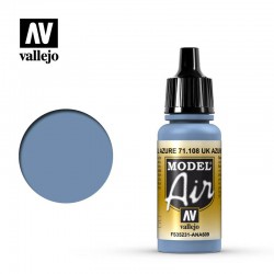 VALLEJO 71.108 Model Air UK Azure Blue Color 17 ml.