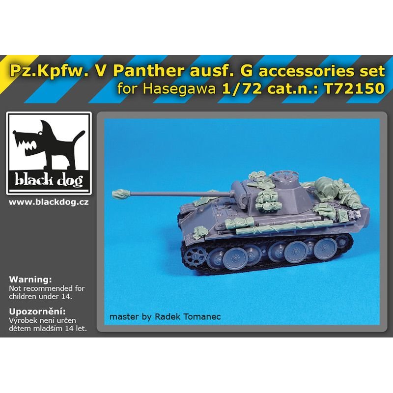 BLACK DOG T72150 1/72 Pz.Kpfw. V Panther Ausf.G accessories set
