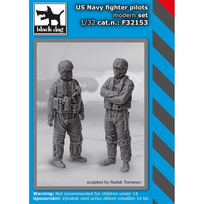 BLACK DOG F32153 1/32 US Navy fighter pilot modern set