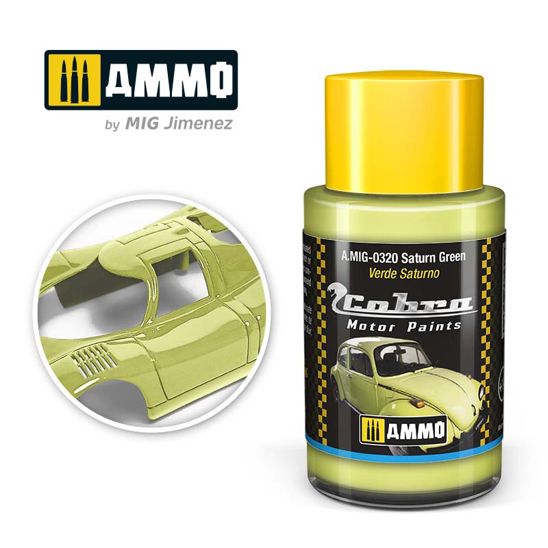 AMMO BY MIG A.MIG-0320 COBRA MOTOR PAINTS Saturn Green 30 ml.