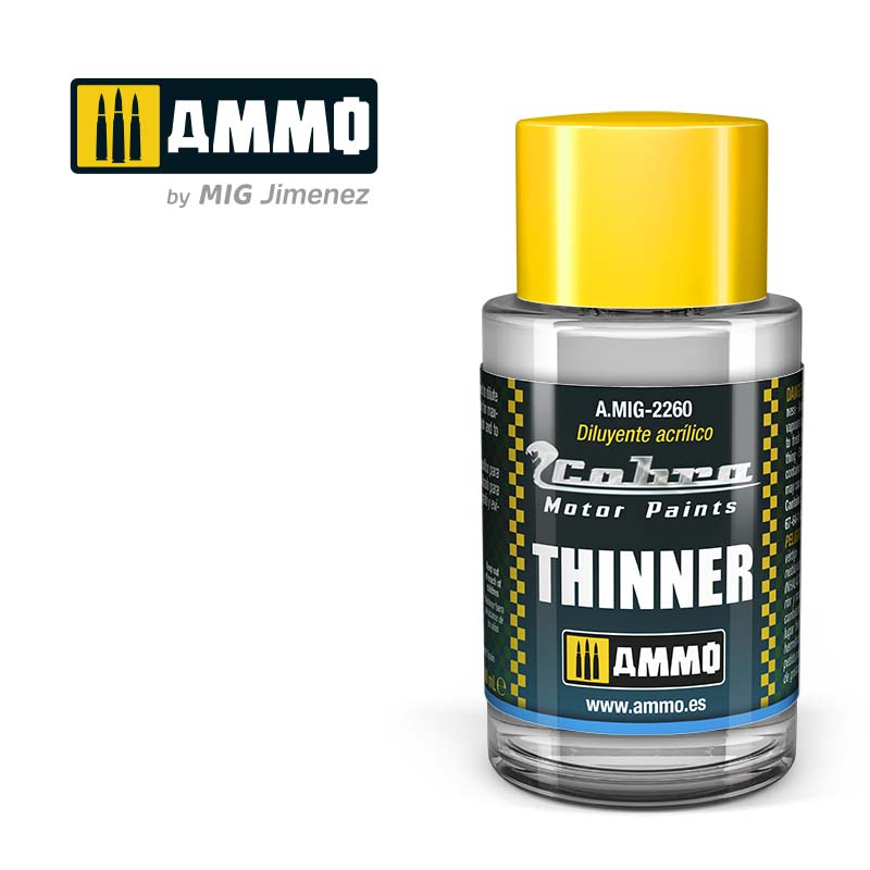 AMMO BY MIG A.MIG-2260 COBRA MOTOR PAINTS Acrylic Thinner 30 ml.