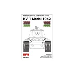 RYE FIELD MODEL RM-5077 1/35 Workable Track Links KV-1 Model 1942
