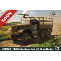 IBG MODELS 72084 1/72 Diamond T 968 Softcab Cargo Truck with M2 Machine Gun
