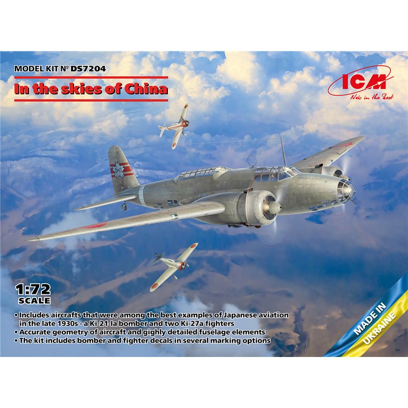ICM DS7204 1/72 In the skies of China (Ki-21-Ia, two ??-27?)