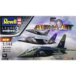 REVELL 03810 1/144 Alpha Jet 50th Anniversary (3 Kits)