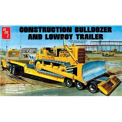 AMT 1218/06 1/25 Construction Bulldozer and Lowboy Trailer