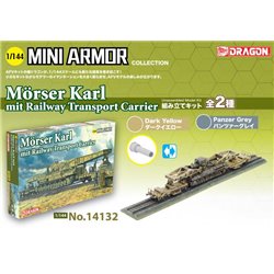 DRAGON 14132 1/144 Mini Armor Mörser Karl Railwa