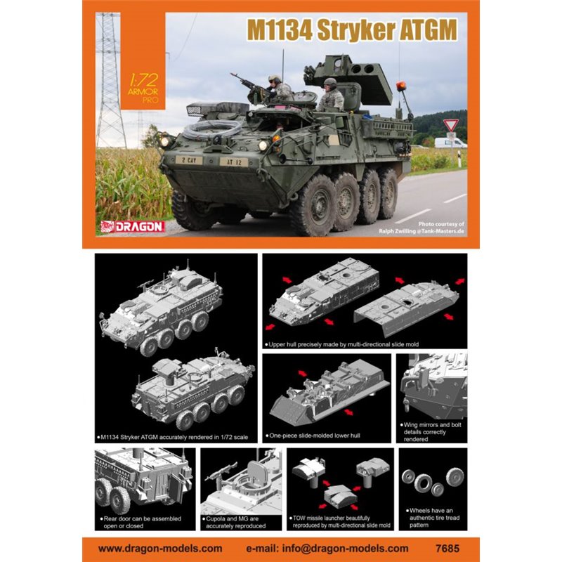 DRAGON 7685 1/72 M1134 Stryker Atgm