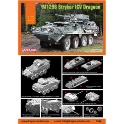 DRAGON 7686 1/72 M1296 Stryker Icv Dragoon