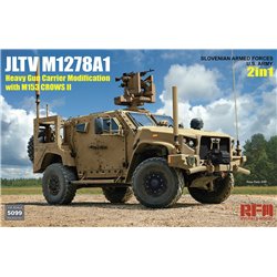 RYE FIELD MODEL RM-5099 1/35 JLTV M1278A1 Heavy Gun Carrier Modification with M153 Crows II US Army / Slovenian Armed Forces