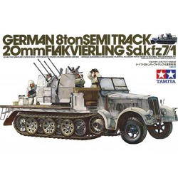 TAMIYA 35050 1/35 German 8ton Semitrack w/20mm Flakvierling Sd.Kfz. 7/1