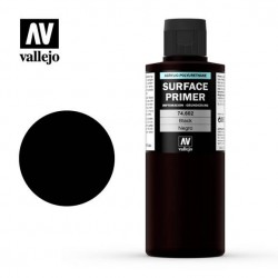 VALLEJO 74.602 Surface Primer Black Color 200 ml.