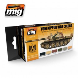 AMMO BY MIG A.MIG-7113 Set de 6 Flacons de Peinture Guerre du Yom Kippur 17ml