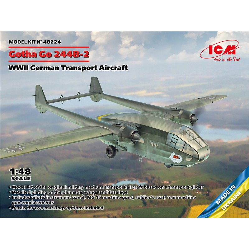 ICM 48224 1/48 Gotha Go 244B-2, WWII German Transport Aircraft