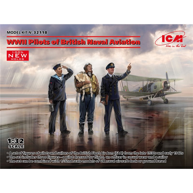 ICM 32118 1/32 WWII Pilots of British Naval Aviation 