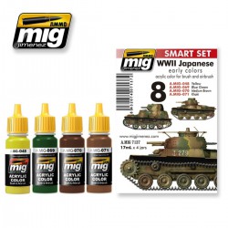 AMMO BY MIG A.MIG-7137 Acrylic Paint Set (4 jars) WWII Japanese AFV Early Colors 17ml