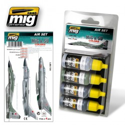 AMMO BY MIG A.MIG-7204 Set de 4 Flacons  Mig & SU Fighters Grey 17ml