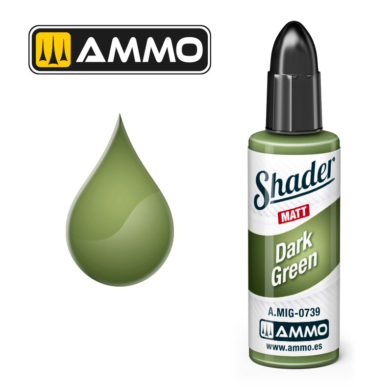 AMMO BY MIG A.MIG-0739 MATT SHADER Dark Green