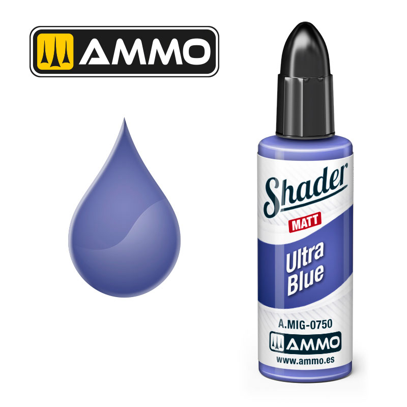 AMMO BY MIG A.MIG-0750 MATT SHADER Ultra Blue