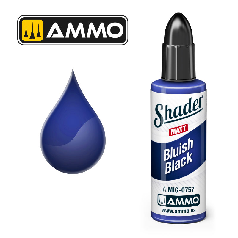 AMMO BY MIG A.MIG-0757 MATT SHADER Bluish Black