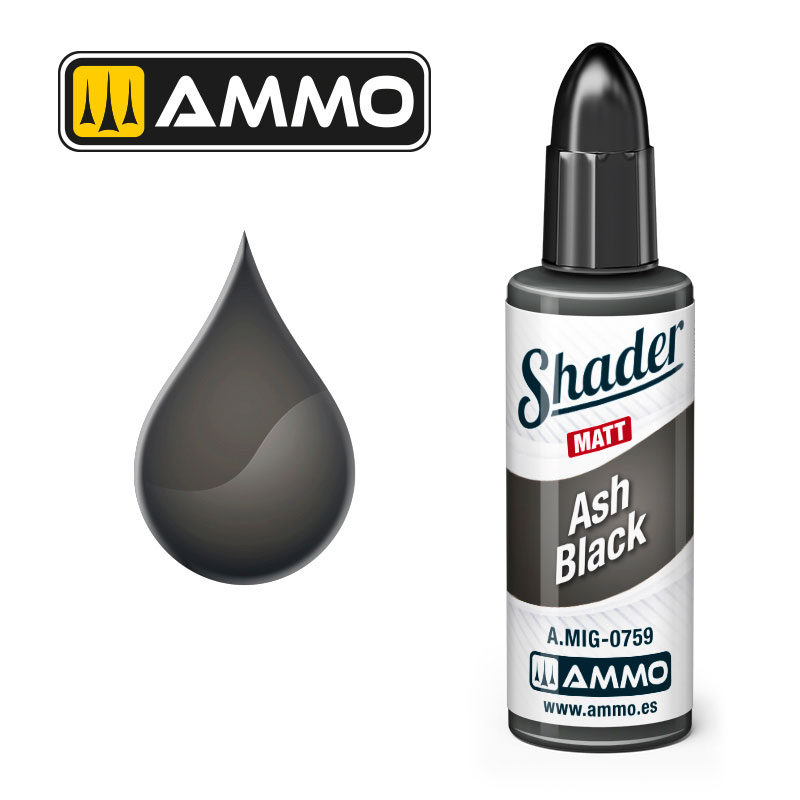 AMMO BY MIG A.MIG-0759 MATT SHADER Ash Black