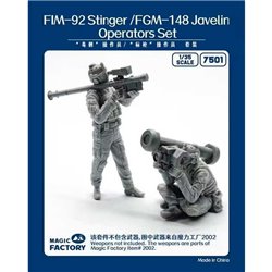 MAGIC FACTORY 7501 1/35 Stinger/Javelin Operators Set (Resin)