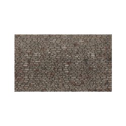 NOCH 60371 1/87 Feuille structurée 3D « Mur de moellon »