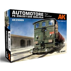 AK INTERACTIVE AK35009 1/35 Automotore FS 206/207/208 Sogliola Rail Shunter