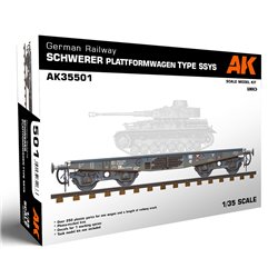 AK INTERACTIVE AK35501 1/35 German Railway Schwerer Plattformwagen Type SSys