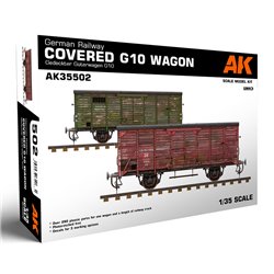 AK INTERACTIVE AK35502 1/35 German Railway Covered G10 Wagon Gedeckter Güterwagen G10