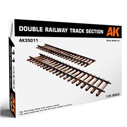 AK INTERACTIVE AK35011 1/35 Double Railway Track Section