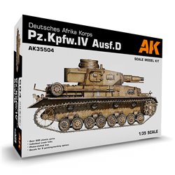 AK INTERACTIVE AK35504 1/35 Deutsches Afrika Korps Pz.Kpfw.IV Ausf.D