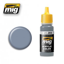 AMMO BY MIG A.MIG-0203 ACRYLIC COLOR FS-36375 Light Compass Ghost Gray 17 ml.