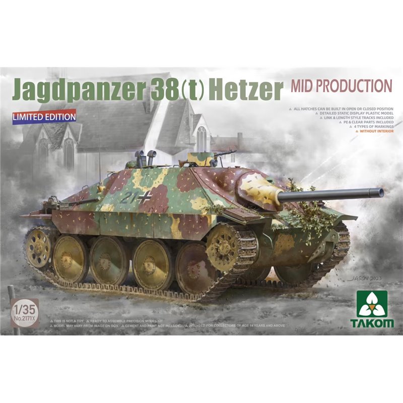 TAKOM 2171X 1/35 Jagdpanzer 38(t) Hetzer Mid Production