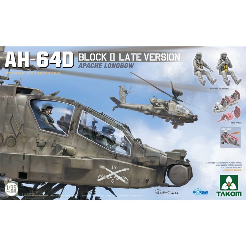 TAKOM 2608 1/35 AH-64D Block II Late Version