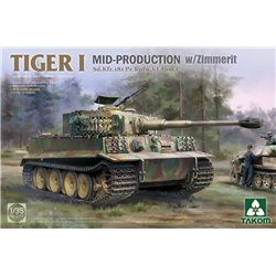 TAKOM 2198 1/35 Tiger I Mid-Production w/Zimmerit