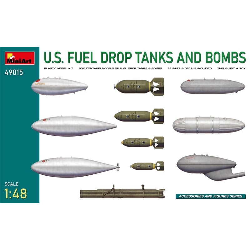 MINIART 49015 1/48 U.S. Fuel Drop Tanks and Bombs