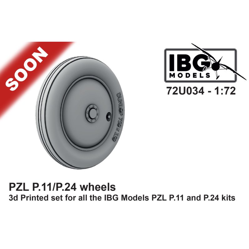 IBG MODELS 72U034 1/72 PZL P.11/P.24 wheels