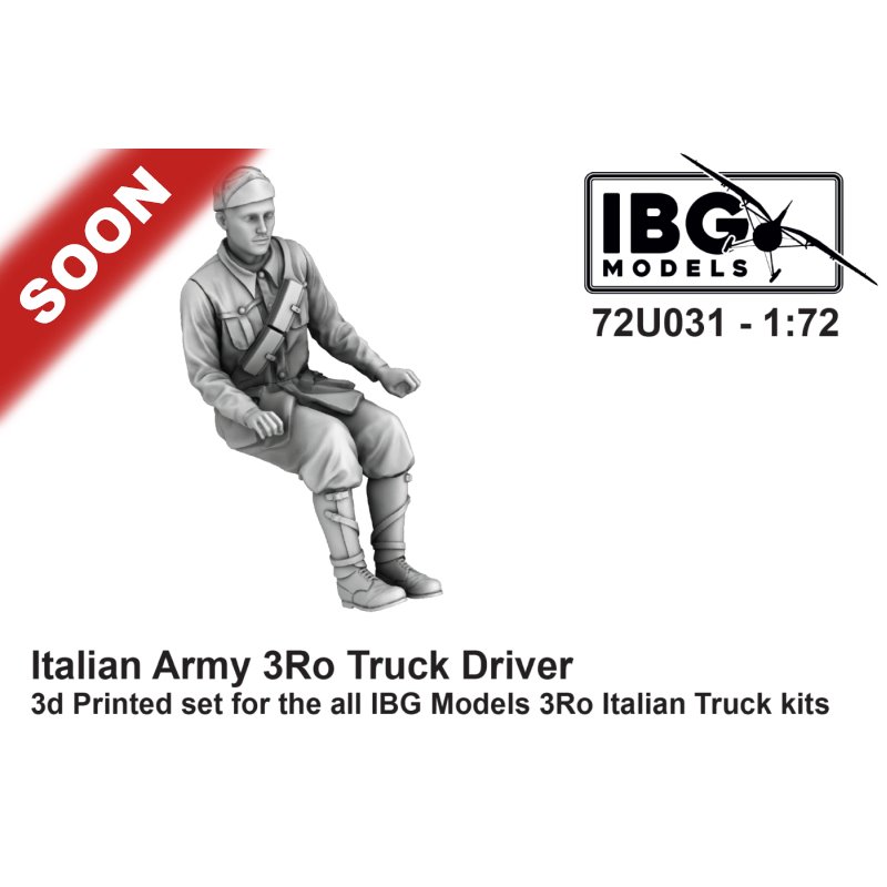 IBG MODELS 72U031 1/72 Italian Army 3Ro truck driver