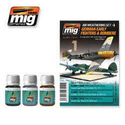 AMMO BY MIG A.MIG-7414 Lavis Kit German Fighters – Wash 3x35ml