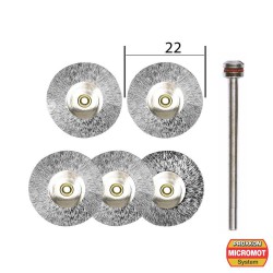 PROXXON 28956 Stainless steel brushes, cups and wheels
