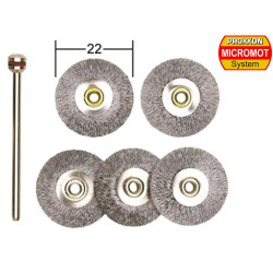PROXXON 28952 Steel brushes, cups and wheels