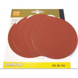 PROXXON 28164 Self-adhesive corundum sanding discs for TG 125/E, 240 grit, 5 discs