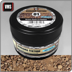 VMS VMS.DI06 Diorama Texture No. 1 Brown Earth & Pebbles