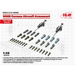 ICM 48408 1/48 WWII German Aircraft Armament (100% new molds)
