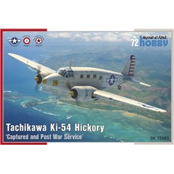 SPECIAL HOBBY SH72485 1/72 Tachikawa Ki-54 Hickory ‘Captured and Post War Service’