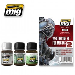 AMMO BY MIG A.MIG-7429 Weathering Set 2 For Mechas 3p
