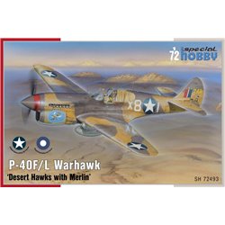 SPECIAL HOBBY SH72493 1/72 P-40F/L Warhawk ‘Desert Hawks with Merlin’